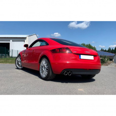 Fox Sportauspuff koncový tlumič výfuku s koncovkou 2x90 Typ 17 pro Audi TT 8J s motorem 1.8