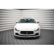 Maxton Design spoiler pod přední nárazník ver.2 pro Maserati Ghibli Mk3, černý lesklý plast ABS