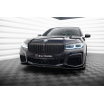 Maxton Design spoiler pod přední nárazník ver.4 pro BMW řada 7 G11 Facelift M-Pack, černý lesklý plast ABS