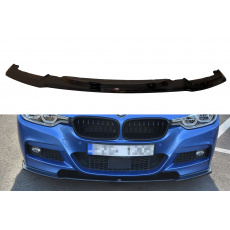 Maxton Design spoiler pod přední nárazník pro BMW řada 3 F30 Facelift, černý lesklý plast ABS