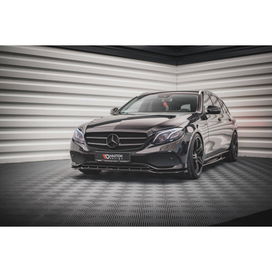 Maxton Design spoiler pod přední nárazník pro Mercedes třída E W213/Standard, černý lesklý plast ABS