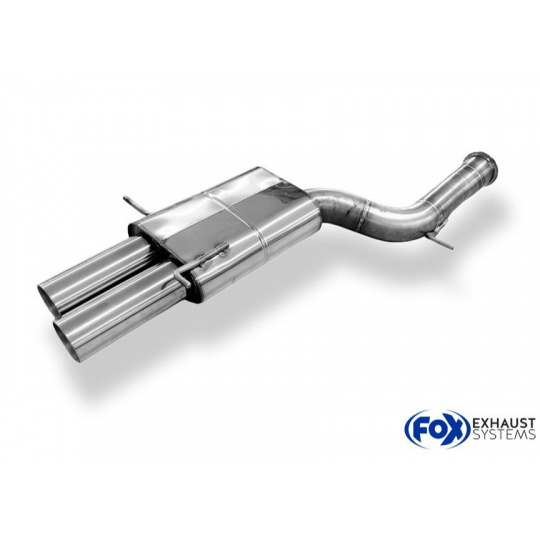 Fox Sportauspuff koncový tlumič výfuku s koncovkou 2x90 Typ 25 dvojitá pro Audi RS4 B5 s motorem 2.7