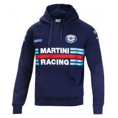 Sparco mikina s kapucí Martini Racing, barva: tmavě modrá, velikost: XL Sparco mikina s kapucí Martini Racing, barva: tmavě modrá, velikost: XL
