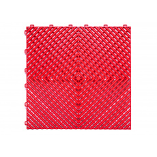 Dlaždice modulární podlahy 40 x 40 cm, barva: červená