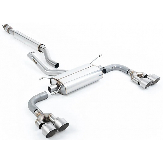 Milltek Sport výfukový systém secondary cat-back s rezonátorem (tišší) pro Toyota GR86 2.4l 2022-2024, broušené titanové koncovky Milltek Sport výfukový systém secondary cat-back s rezonátorem (tišší) pro Toyota GR86 2.4l 2022-2024, broušené titanové koncovky