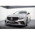 Maxton Design spoiler pod přední nárazník pro Mercedes třída C W205 Facelift/43 AMG/Coupe, W205 Facelift/43 AMG/Sedan, černý lesklý plast ABS