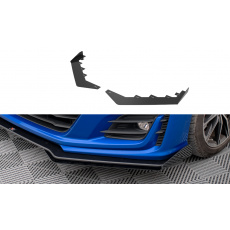 Maxton Design rohové spoilery pod přední nárazník pro Subaru BRZ Mk1 Facelift, černý lesklý plast ABS