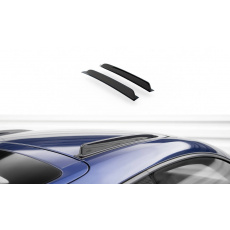 Maxton Design krátké střešní ližiny pro Porsche Cayman GT4 RS 982c, černý lesklý plast ABS