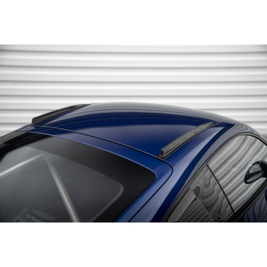 Maxton Design krátké střešní ližiny pro Porsche Cayman GT4 RS 982c, černý lesklý plast ABS