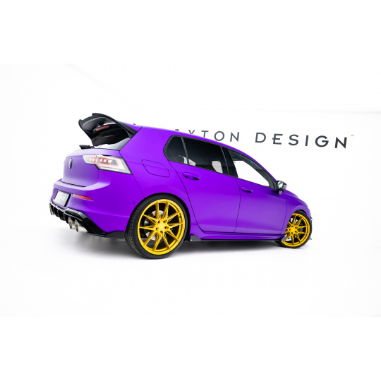 Maxton Design "Street Pro" difuzory pod boční prahy s křidélky pro Volkswagen Golf R Mk8, Mk8 Facelift, plast ABS bez povrchové úpravy, s červenou linkou Maxton Design "Street Pro" difuzory pod boční prahy s křidélky pro Volkswagen Golf R Mk8, Mk8 Facelift, plast ABS bez povrchové úpravy, s červenou linkou