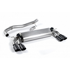 Milltek Sport výfukový systém cat-back bez rezonátoru (hlasitější) pro Volkswagen Golf MK7 R 2.0 TSI 300PS (ECE schválení, 76.2mm vedení) 2014-2016, typ koncovek: oválné černé