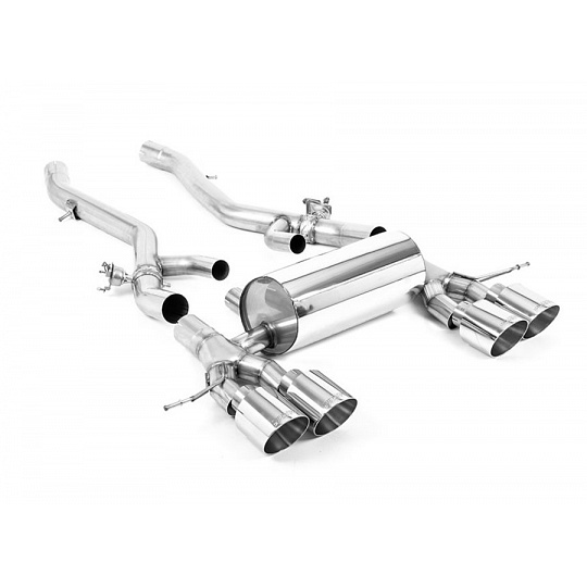 Milltek Sport koncový díl výfuku pro BMW řada 3 G80/G81 M3/M3 Competition S58 3.0 Turbo (s OPF/GPF) vč. Touring, xDrive 2020-2024, GT-115 leštěné koncovky