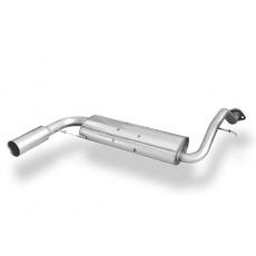 Fox Sportauspuff koncový tlumič výfuku s koncovkou 1x76 Typ 10 na levé straně pro Honda CRX II s motorem EC8, EC9, ED6, ED7, ED9