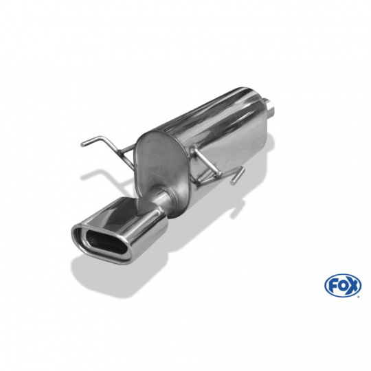 Fox Sportauspuff koncový tlumič výfuku s koncovkou 135x80 Typ 53 pro Opel Astra H s motorem 1.6 Turbo, 2.0 Turbo, Limousine vč. GTC