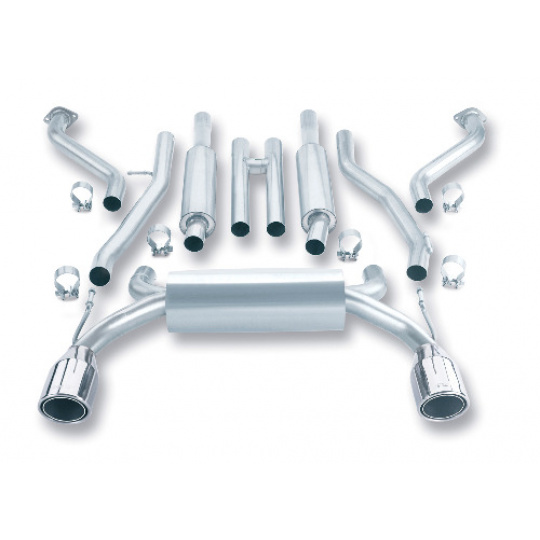 Borla Cat-Back výfukový systém "S-Type" pro Nissan 350Z 3,5l V6 RWD 2-dvéř. Coupé/Convertible, r.v. od 03-08