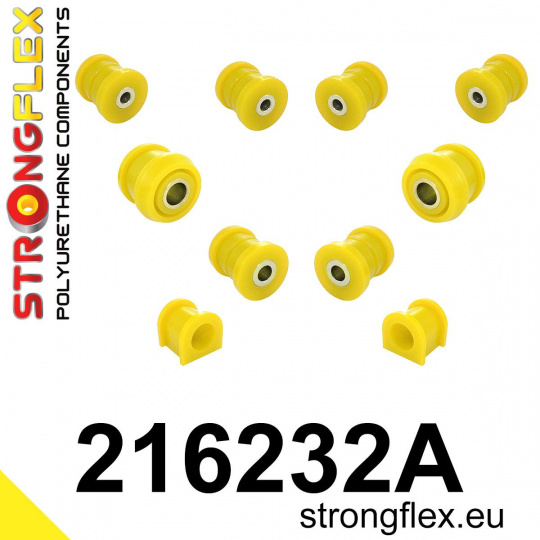 216232A: Strongflex Sada silentbloků předního zavěšení varianta SPORT