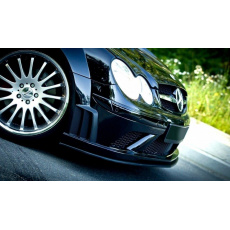 Maxton Design spoiler pod přední nárazník pro Mercedes CLK W 209, černý lesklý plast ABS, SL Black Series look