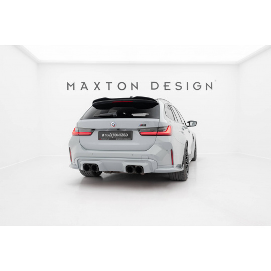 Maxton Design prodloužení spoileru 3d pro BMW M3 G80, černý lesklý plast ABS, G81 Touring