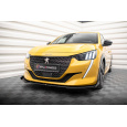 Maxton Design "Street Pro" spoiler pod přední nárazník s křidélky pro Peugeot 208 GT Mk2, plast ABS bez povrchové úpravy