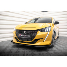 Maxton Design "Street Pro" spoiler pod přední nárazník s křidélky pro Peugeot 208 GT Mk2, plast ABS bez povrchové úpravy