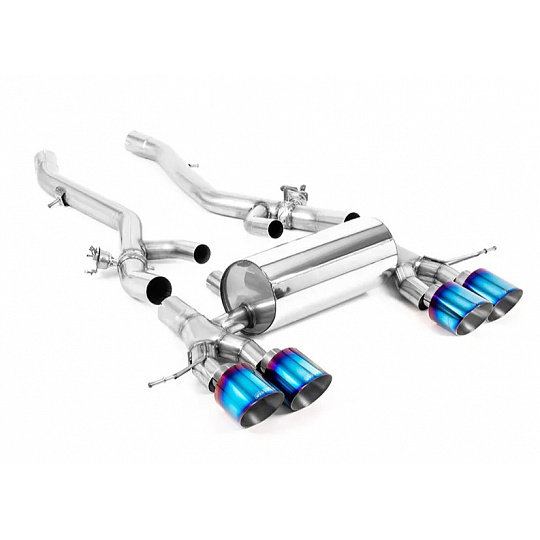 Milltek Sport koncový díl výfuku Axle Back pro BMW řada 2 M2 Coupe (G87) OPF/GPF 2023-, koncovky: GT-115 titanové opálené