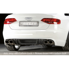 Rieger spoiler pod zadní nárazník pro Audi A4 B8, B81 avant, sedan před faceliftem r.v. 11/07-12/11, plast ABS bez povrchové úpravy, mimo S-Line, pro dvojité koncovky na obou stranách 4x115x85 mm Rieger spoiler pod zadní nárazník pro Audi A4 B8, B81 avant, sedan před faceliftem r.v. 11/07-12/11, plast ABS bez povrchové úpravy, mimo S-Line, pro dvojité koncovky na obou stranách 4x115x85 mm