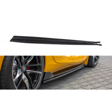 Maxton Design difuzory pod boční prahy ver.1 pro Toyota Supra Mk5, černý lesklý plast ABS