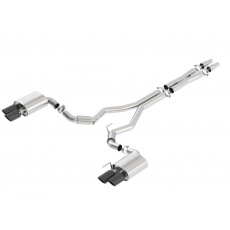 Borla Cat-Back výfukový systém "ATAK" pro Ford Mustang GT 5,0l RWD 2-dvéř. bez "active valve exhaust", r.v. 2018-2020, typ koncovek: černé
