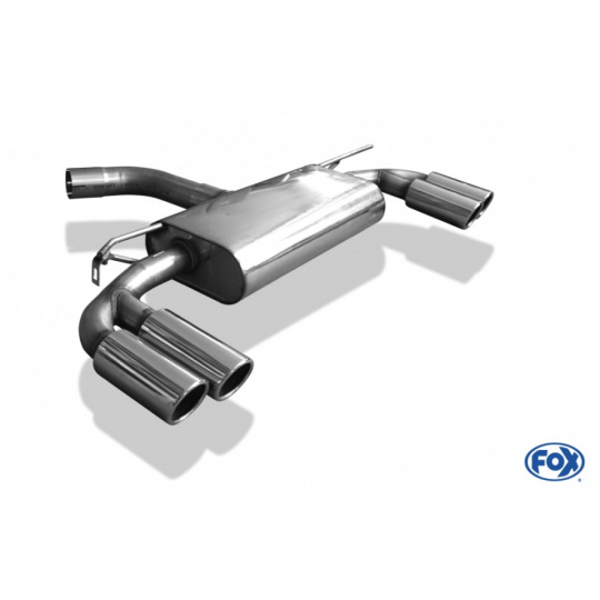 Fox Sportauspuff koncový tlumič výfuku s koncovkou 2x80 Typ 16 na obou stranách pro Seat Leon 5F 2012- s motorem 1.2, 1.4, 1.6 TDI, 2.0 TDI, s víceprv. ZN Fox Sportauspuff koncový tlumič výfuku s koncovkou 2x80 Typ 16 na obou stranách pro Seat Leon 5F 2012- s motorem 1.2, 1.4, 1.6 TDI, 2.0 TDI, s víceprv. ZN