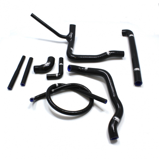 Samco Sport 8-dílná sada silikonových hadic pro doplňkové vedení chladicí kapaliny pro Saab 900 1991 - 1993 Turbo 16v Classic, barva: modrá