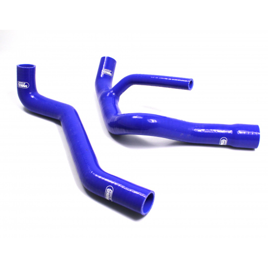 Samco Sport 2-dílná sada silikonových hadic pro vedení chladicí kapaliny pro Ford Sierra/Sapphire Cosworth 2WD 1986 - 1990, barva: modrá