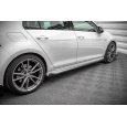 Maxton Design křidélka bočních difuzorů pro Volkswagen Golf R Mk7, černý lesklý plast ABS
