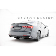 Maxton Design spoiler pod zadní nárazník s žebrováním pro Audi A5 F5 Facelift, černý lesklý plast ABS, Coupe/Sportback