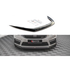 Maxton Design spoiler pod přední nárazník ver.1 pro Škoda Octavia RS Facelift Mk3, plast ABS bez povrchové úpravy Maxton Design spoiler pod přední nárazník ver.1 pro Škoda Octavia RS Facelift Mk3, plast ABS bez povrchové úpravy