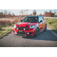 Maxton Design spoiler pod přední nárazník ver.2 pro Mini Countryman F60, černý lesklý plast ABS