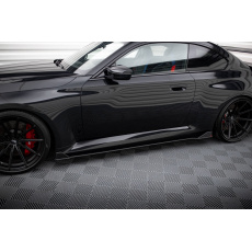 Maxton Design "Street Pro" difuzory pod boční prahy ver.2 pro BMW M2 G87, plast ABS bez povrchové úpravy, s červenou linkou