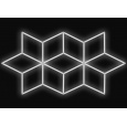 Kompletní LED svítidlo, rozměr: 96,8 x 165,5 cm, teplota světla: bílá 6500 K