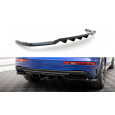 Maxton Design středový spoiler pod zadní nárazník s žebrováním pro Audi Q5 Mk2 S-Line Facelift, carbon-Look