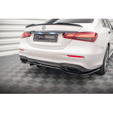 Maxton Design středový spoiler pod zadní nárazník s žebrováním pro Mercedes třída E W213 Facelift/AMG-Line/Sedan, černý lesklý plast ABS Maxton Design středový spoiler pod zadní nárazník s žebrováním pro Mercedes třída E W213 Facelift/AMG-Line/Sedan, černý lesklý plast ABS