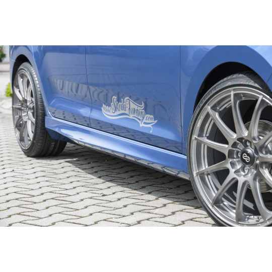 Rieger boční práh mont. strana pravá pro Škoda Rapid NH notchback, spaceback vč. faceliftu, r.v. 05/17-, 07/12-04/17, plast ABS bez povrchové úpravy