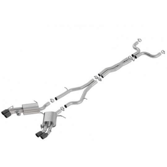 Cat-Back výfukový systém "S-Type" typ 50 pro Cadillac CTS-V 6,2l, RWD, 4-dvéř. s automatickou převodovkou, r.v. 2016 - 2018