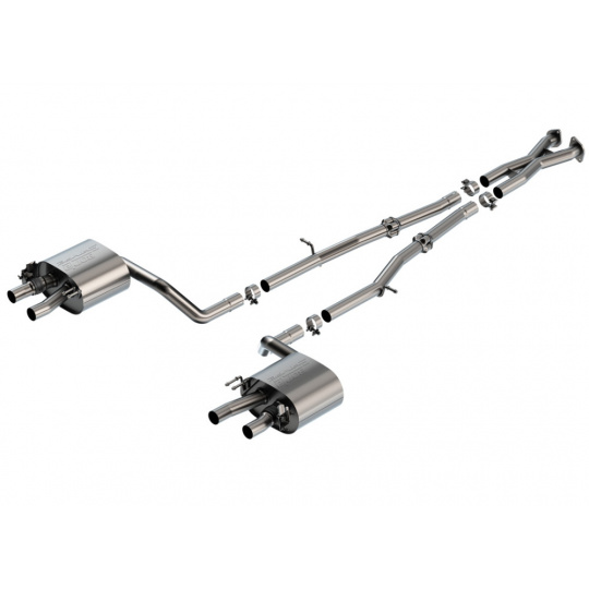 Borla Cat-Back výfukový systém "S-Type" pro Kia Stinger 3,3l V6 Turbo, automat, 2WD/4WD, r.v. 2022-2023