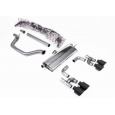Milltek Sport výfukový systém OPF/GPF Back Golf R Style - Road+ pro Volkswagen Golf Mk8 GTi (Golf R Style Quad Outlet - 245ps s OPF/GPF) 2020-2024, typ koncovek: GT-115 černé