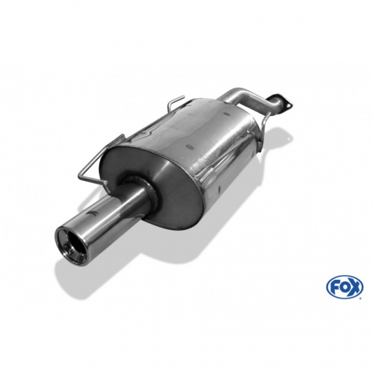 Fox Sportauspuff koncový tlumič výfuku s koncovkou 1x90 Typ 13 pro Honda Civic VI s motorem 1.5