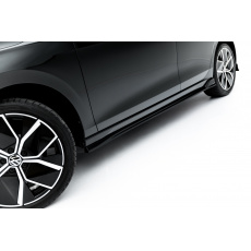 Maxton Design difuzory pod boční prahy pro Volkswagen Golf Mk8 Facelift, černý lesklý plast ABS