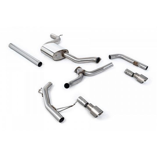 Milltek Sport výfukový systém cat-back bez rezonátoru (hlasitější) pro Volkswagen Jetta Mk7 (MQB) GLi 2.0T 2019-2024, typ koncovek: GT-100 titanové Milltek Sport výfukový systém cat-back bez rezonátoru (hlasitější) pro Volkswagen Jetta Mk7 (MQB) GLi 2.0T 2019-2024, typ koncovek: GT-100 titanové