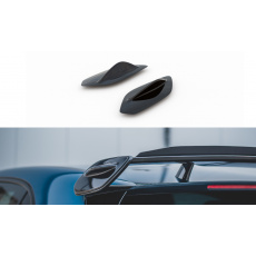 Maxton Design boční nástavce střešního spoileru pro Mercedes třída A W177 A35 AMG, černý lesklý plast ABS