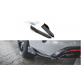 Maxton Design difuzory pod zadní nárazník s křidélky ver.2 pro Škoda Octavia RS Mk4, carbon-Look