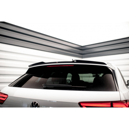 Maxton Design prodloužení spoileru pro Volkswagen Atlas Cross Sport Mk1, černý lesklý plast ABS