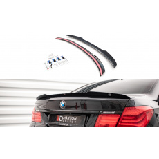 Maxton Design prodloužení spoileru pro BMW řada 7 F01 /M-Pack, černý lesklý plast ABS